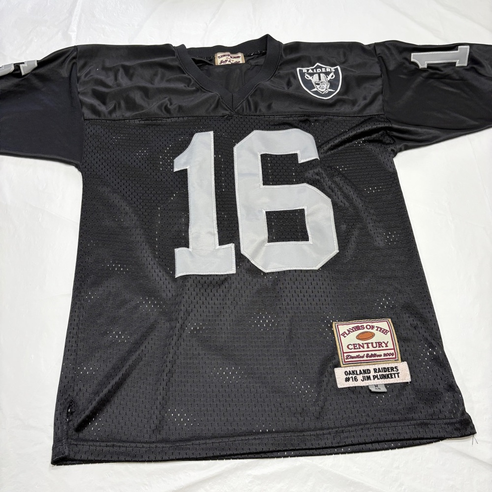 Jim Plunkett #16 Oakland Raiders Players Of The Century Jersey Men’s Medium 48